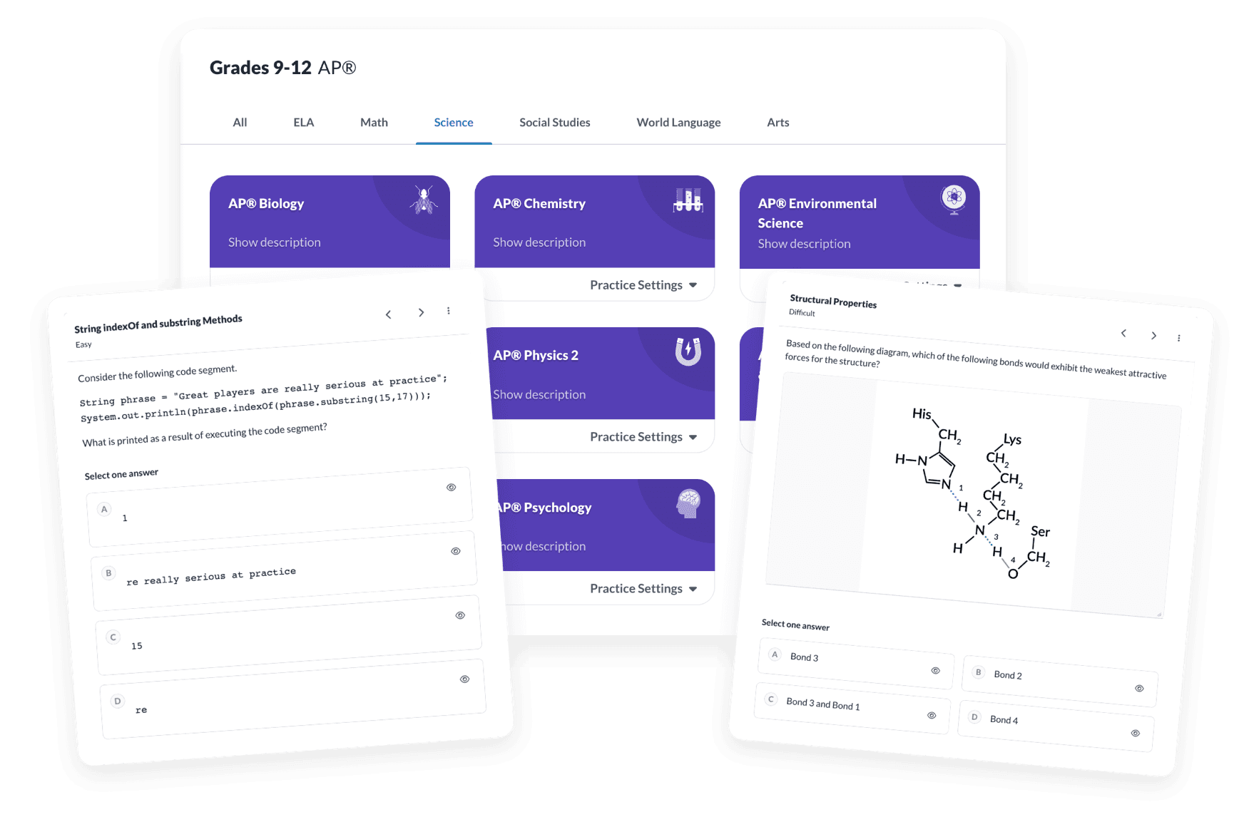 Authentic AP test prep