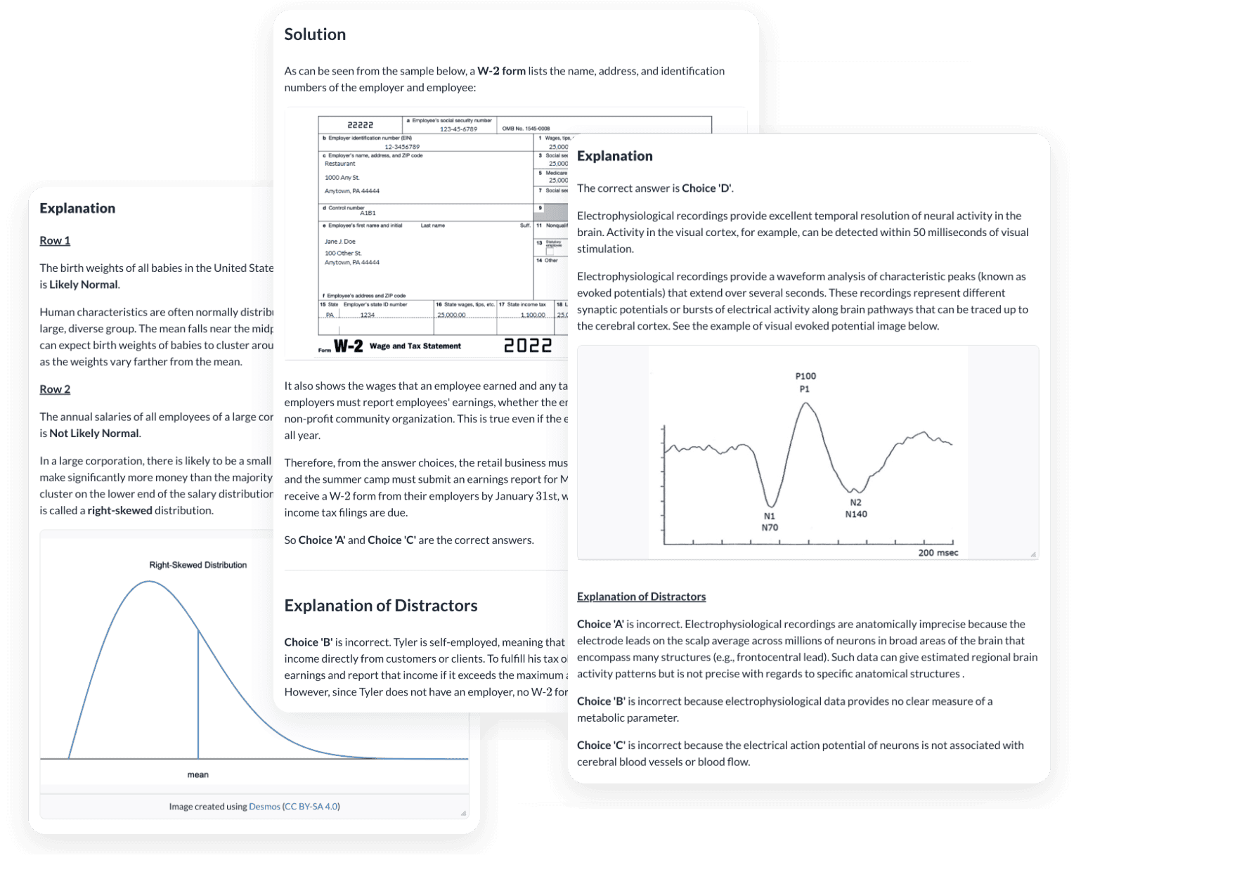 Above-and-beyond explanations